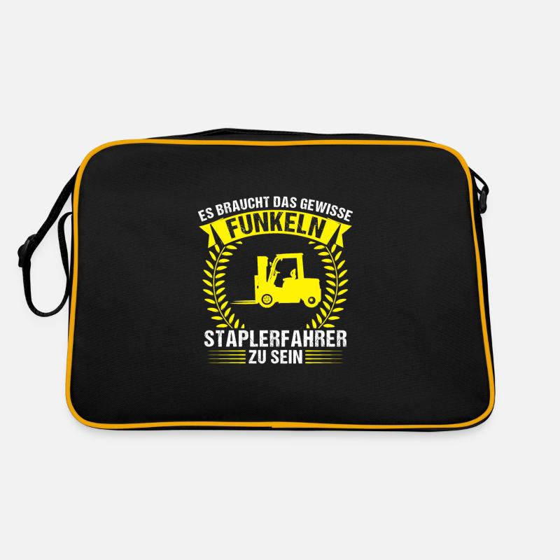 Staplerfahrer Stapler Logistiker Geschenk Retro Tasche