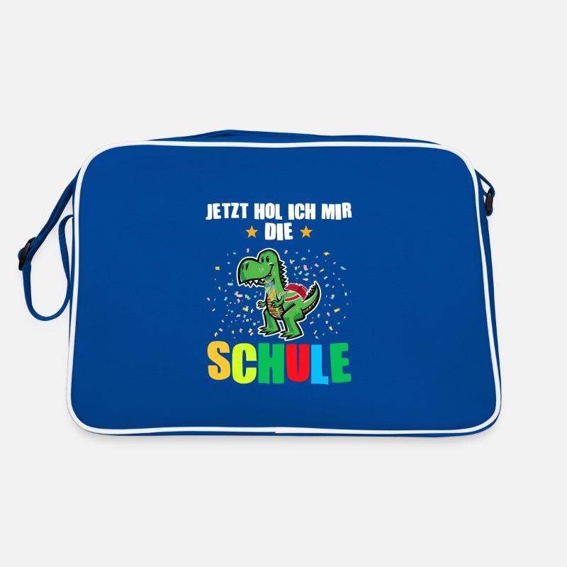 Schulkind Dino Einschulung Geschenk Retro Tasche