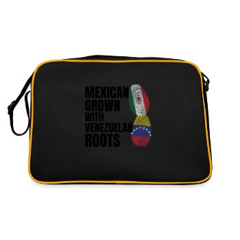 Anime & Skizzieren Mädchen Anime Skizzieren Gesche - Retro Tasche - Schwarz/Gold - Hinten