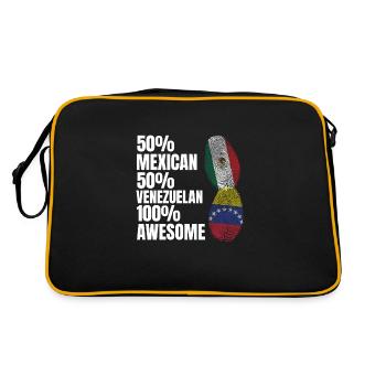 Anime & Skizzieren Mädchen Anime Skizzieren Gesche - Retro Tasche - Schwarz/Gold - Hinten