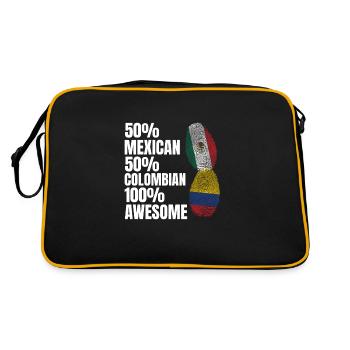 Anime & Skizzieren Anime Skizzieren Geschenk - Retro Tasche - Schwarz/Gold - Hinten