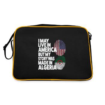 Anime & Skizzieren Anime Skizzieren Geschenk - Retro Tasche - Schwarz/Gold - Hinten
