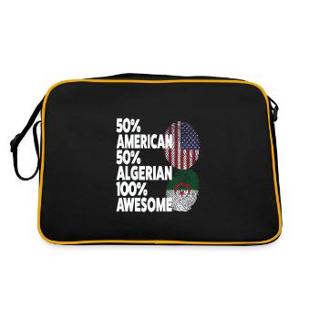 Anime & Skizzieren Mädchen Anime Skizzieren Gesche - Retro Tasche - Schwarz/Gold - Hinten