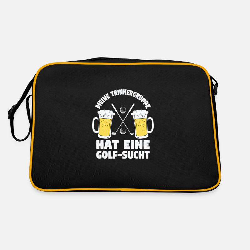Golfspieler Bier Golfspieler Geschenk Retro Tasche