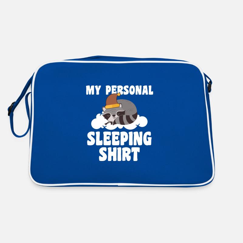 Schlafanzug Waschbär Pyjama Geschenk Retro Tasche