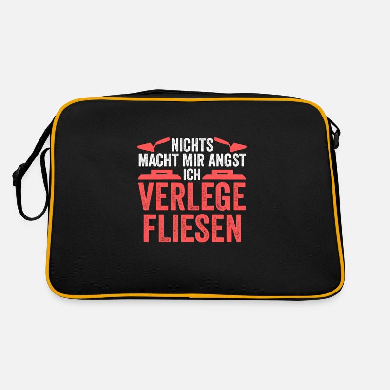 Fliesenleger Beruf Bodenleger Geschenk Retro Tasche