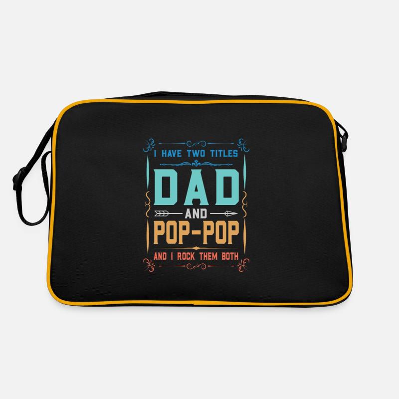 pop-pop Vatertag pop-pop Geschenk Retro Tasche