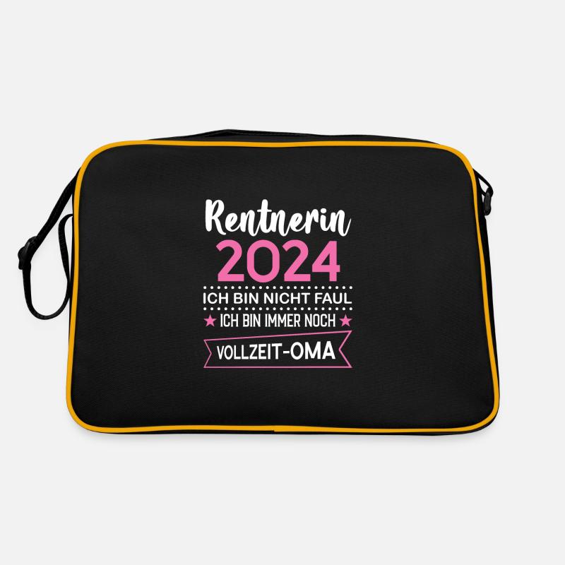 Rentnerin 2024 Oma Rentnerin Geschenk Retro Tasche