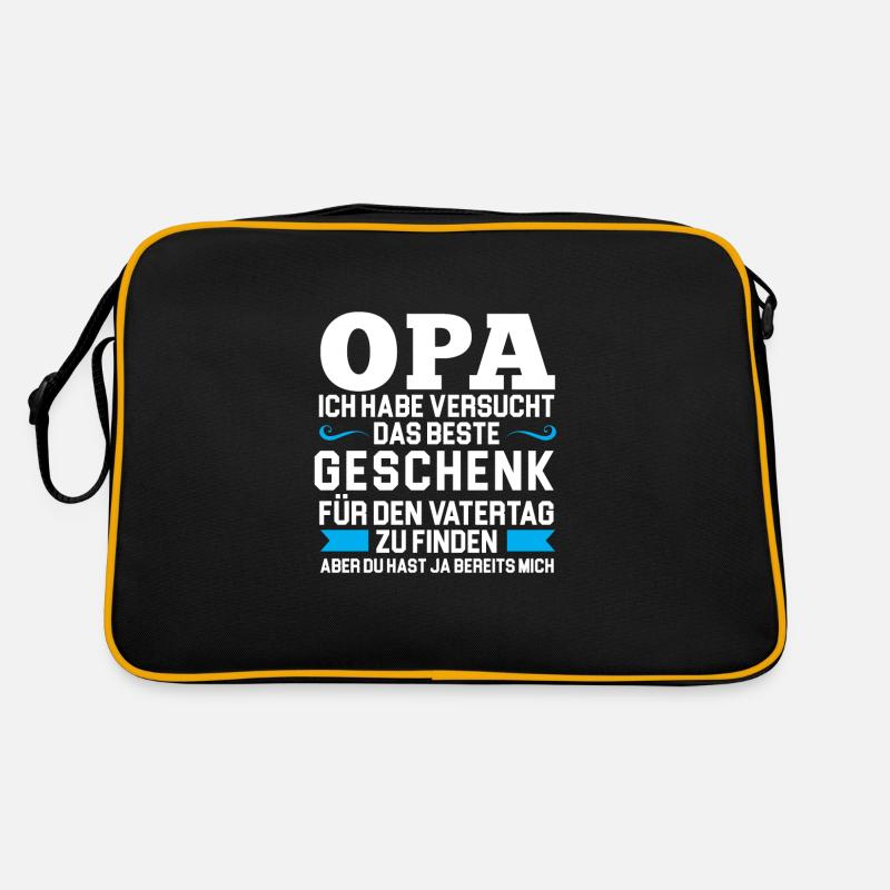 Opa Familie Vattertag Geschenk Retro Tasche