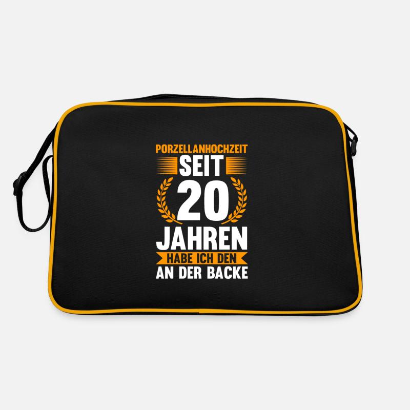 20 Jahre Ehe Ehefrau Ehepaar Geschenk Retro Tasche