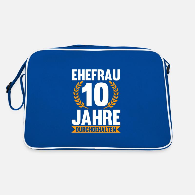 10 Jahre Ehe Ehefrau Rosenhochzeit Geschenk Retro Tasche
