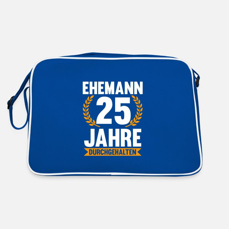 25 Jahre Ehe Ehemann 25. Hochzeitstag Geschenk Retro Tasche