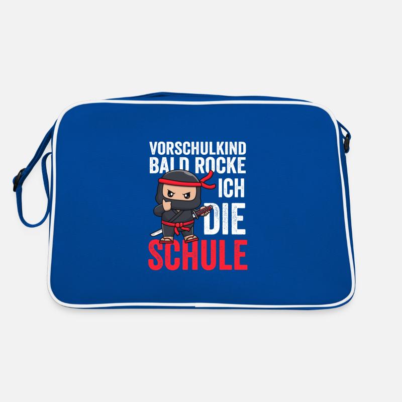 Vorschulkind Ninja Vorschule Geschenk Retro Tasche