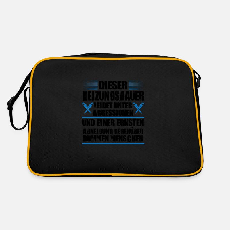 Heizungsbauer Beruf Heizungsbau Geschenk Retro Tasche