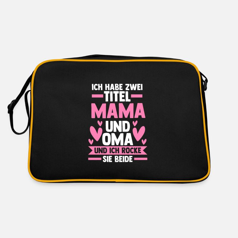 Mama & Oma Familie Mutter Geschenk Retro Tasche