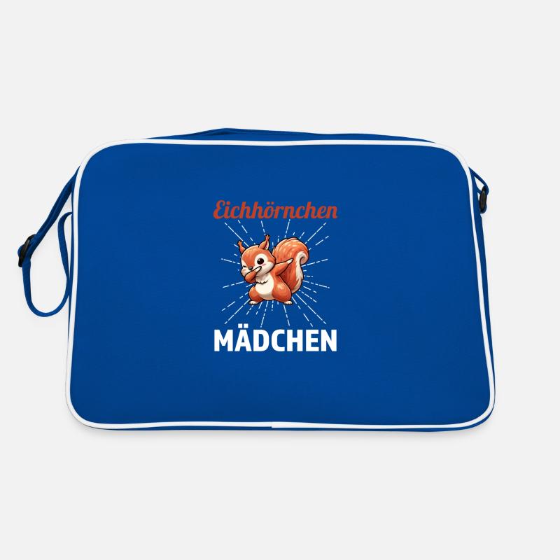 Eichhörnchen Mädchen Eichhörnchen-Liebhaber Gesche Retro Tasche