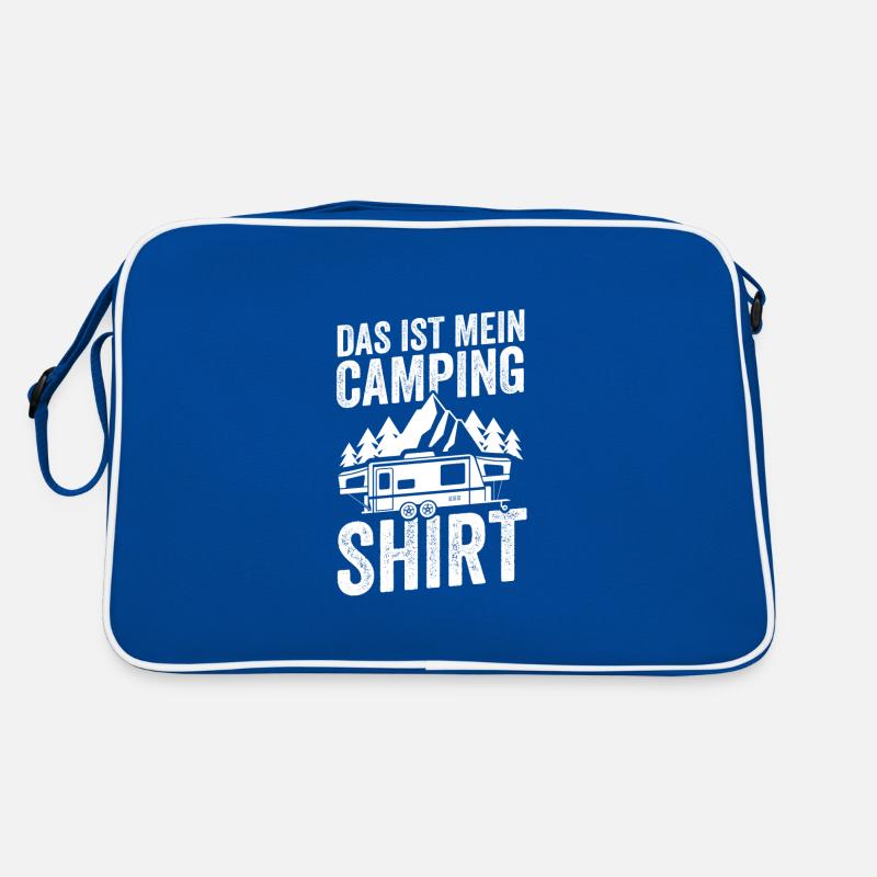 Camping Camper Campingplatz Geschenk Retro Tasche