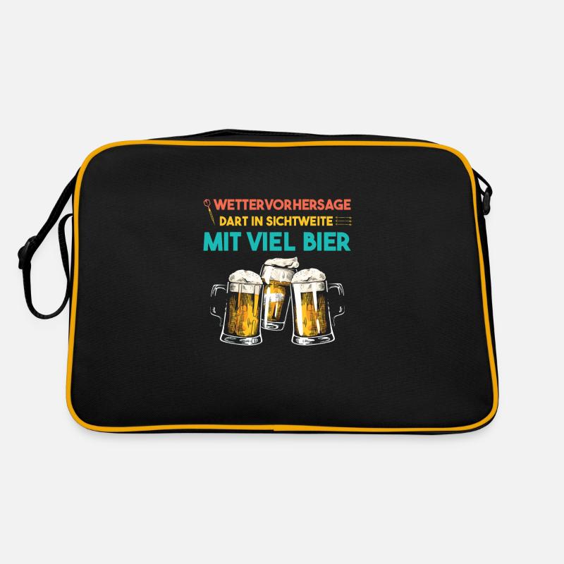 Darts Bier Darts Spieler Geschenk Retro Tasche
