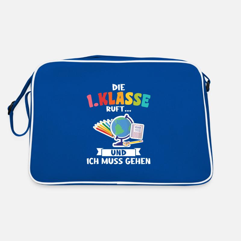 Schulkind 1.klasse Schule beginnt Geschenk Retro Tasche