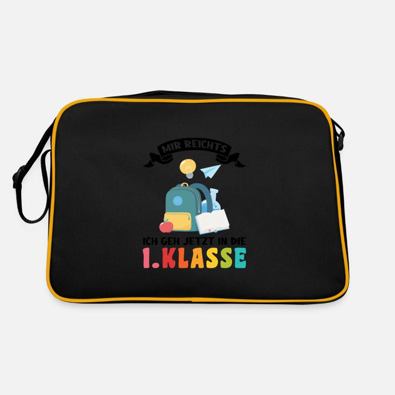 Schule 1.klasse Schule beginnt Geschenk Retro Tasche