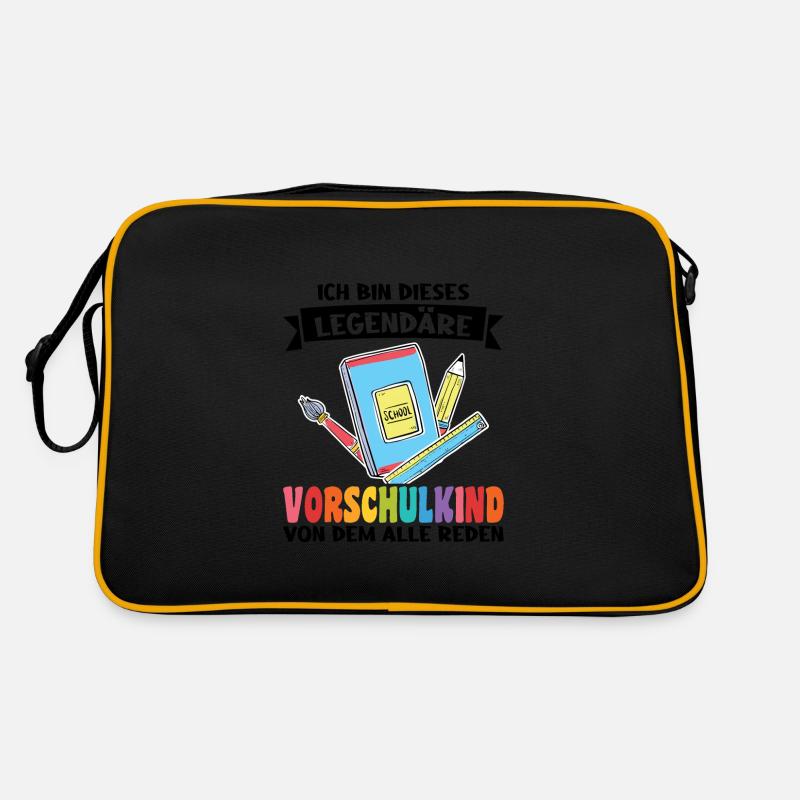 Kindergarten Vorschule Vorschulpädagoge Geschenk Retro Tasche