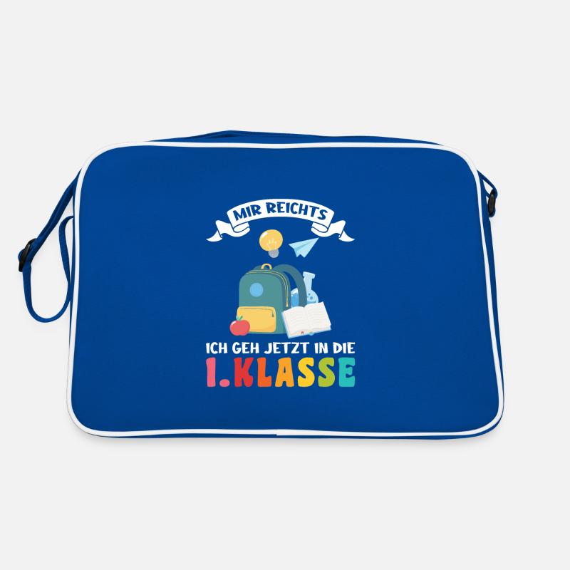 Schule 1.klasse Schule beginnt Geschenk Retro Tasche