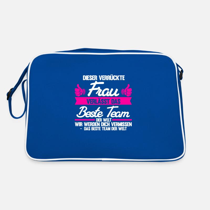 Abschied Kollegin Abschiedsparty Geschenk Retro Tasche