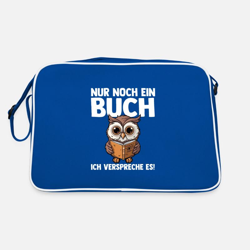 Lesen Eule Leseratte Geschenk Retro Tasche