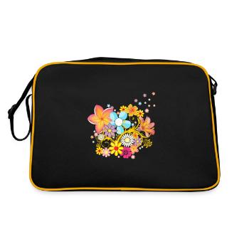 Spring spring time spring fever gift - Retro Bag - black/gold - Back