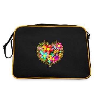 Spring spring time spring fever gift - Retro Bag - black/gold - Back