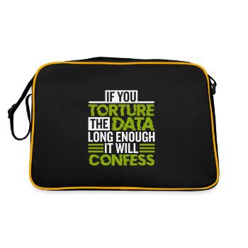 Statisticians and statistics - Retro Bag - black/gold - Back