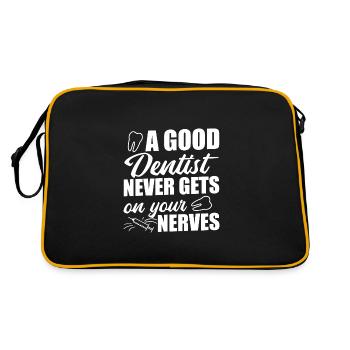 Dentist Dentist Dentists Dental Health - Retro Bag - black/gold - Back