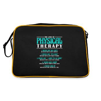 Physiotherapy Physiotherapy Physiotherapist - Retro Bag - black/gold - Back