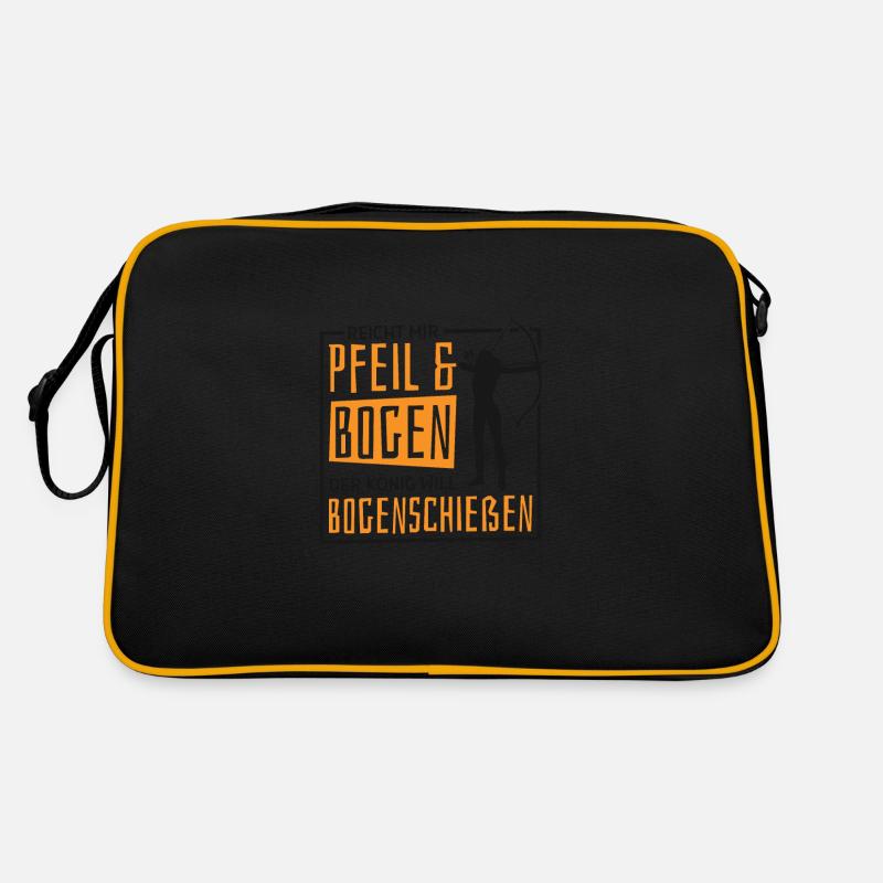 Bogenschießen Bogenschütze Bogen Bogensport Retro Tasche