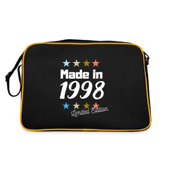 Fabriqué en 1998 Édition Limitée Vintage Anniversaire - Sac Retro - noir/or - Dos