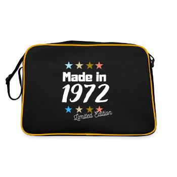 Fabriqué en 1972 Édition Limitée Vintage Anniversaire - Sac Retro - noir/or - Dos