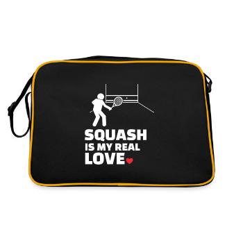 J’adore le squash - Sac Retro - noir/or - Dos