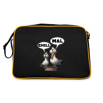 Détendez-vous, détendez-vous, détendez-vous, détendez-vous - Sac Retro - noir/or - Dos