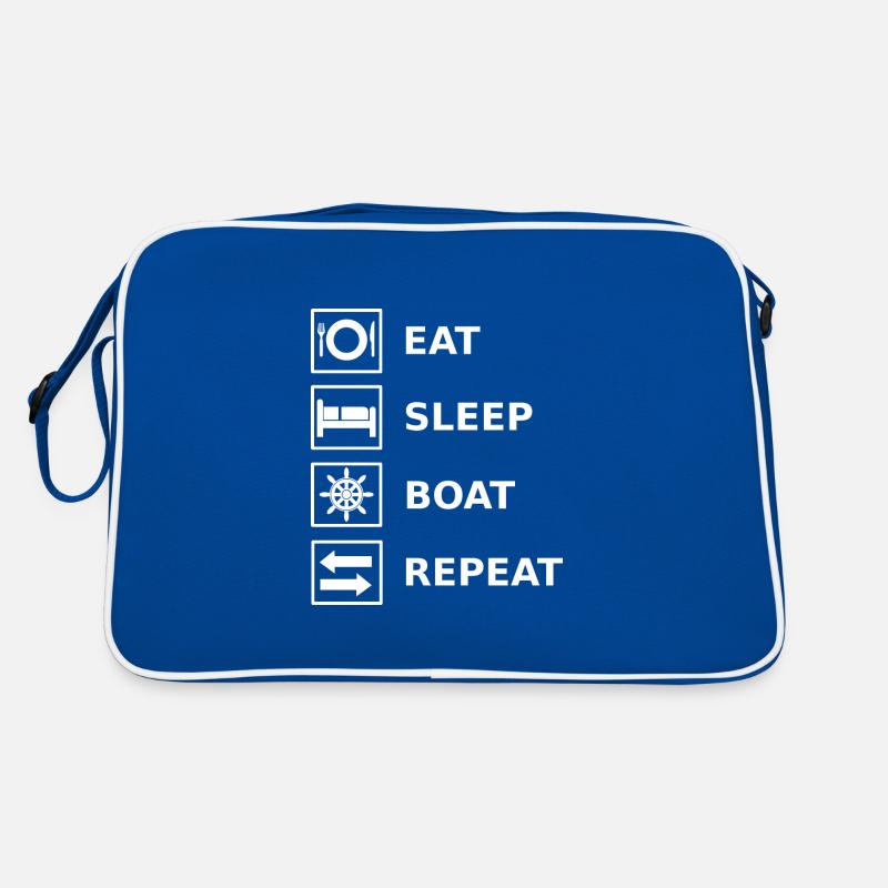 Manger Dormir Bateau Répéter Bateau Sac Retro