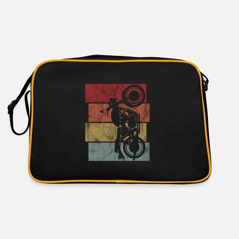 Bobber Motorradfahrer Biker Retro Motorrad Chopper Retro Tasche