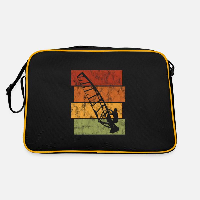 Windsurfing Retro Planche à voile Surf de windsurf - Sac Retro - noir/or