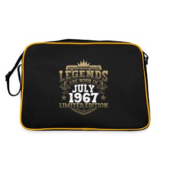 Légende Juillet 1967 55ème Anniversaire Cadeau Hommes - Sac Retro - noir/or - Dos