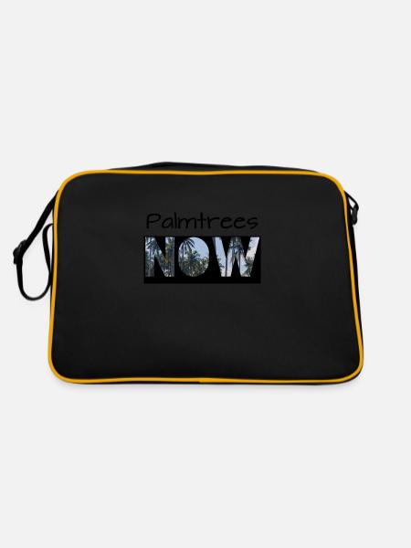 Palmtrees now - Retro Bag - black/gold - Back