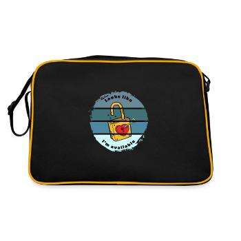 On dirait que je suis disponible - Sac Retro - noir/or - Dos