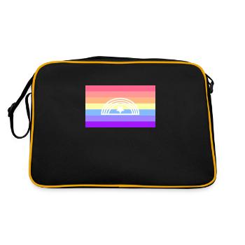 Drapeau de la fierté xénogenre - Sac Retro - noir/or - Dos