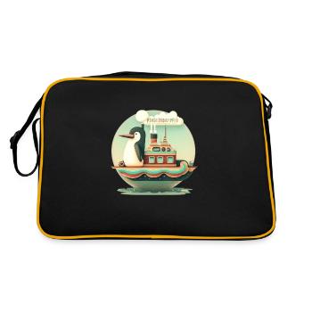 Penguin Steamer 2 - Sac Retro - noir/or - Dos