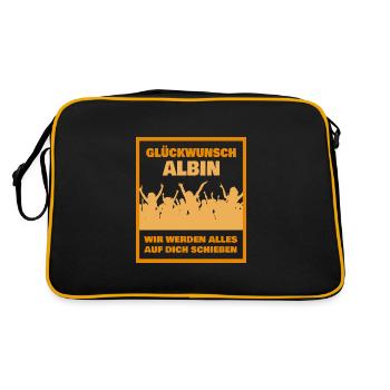 Albin - Sac Retro - noir/or - Dos