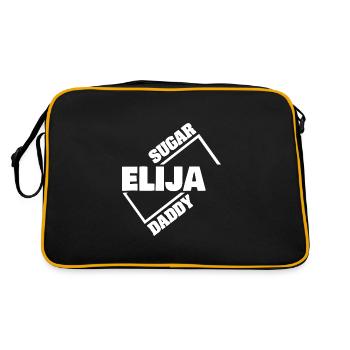 Elijah as Sugar Daddy - Retro Bag - black/gold - Back
