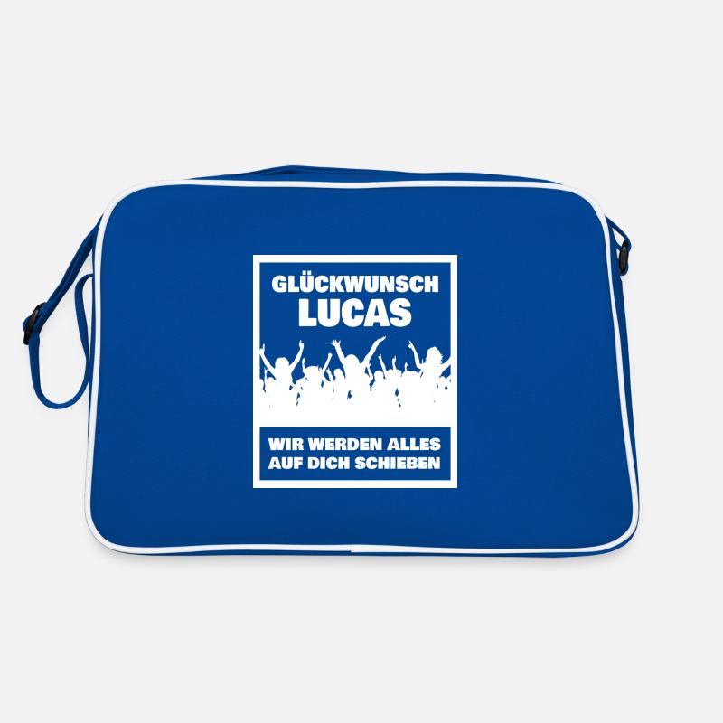 Geschenk für Lucas Retro Tasche