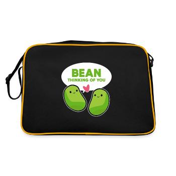 BEAN Think Vegetable Lovers Gift - Retro Bag - black/gold - Back
